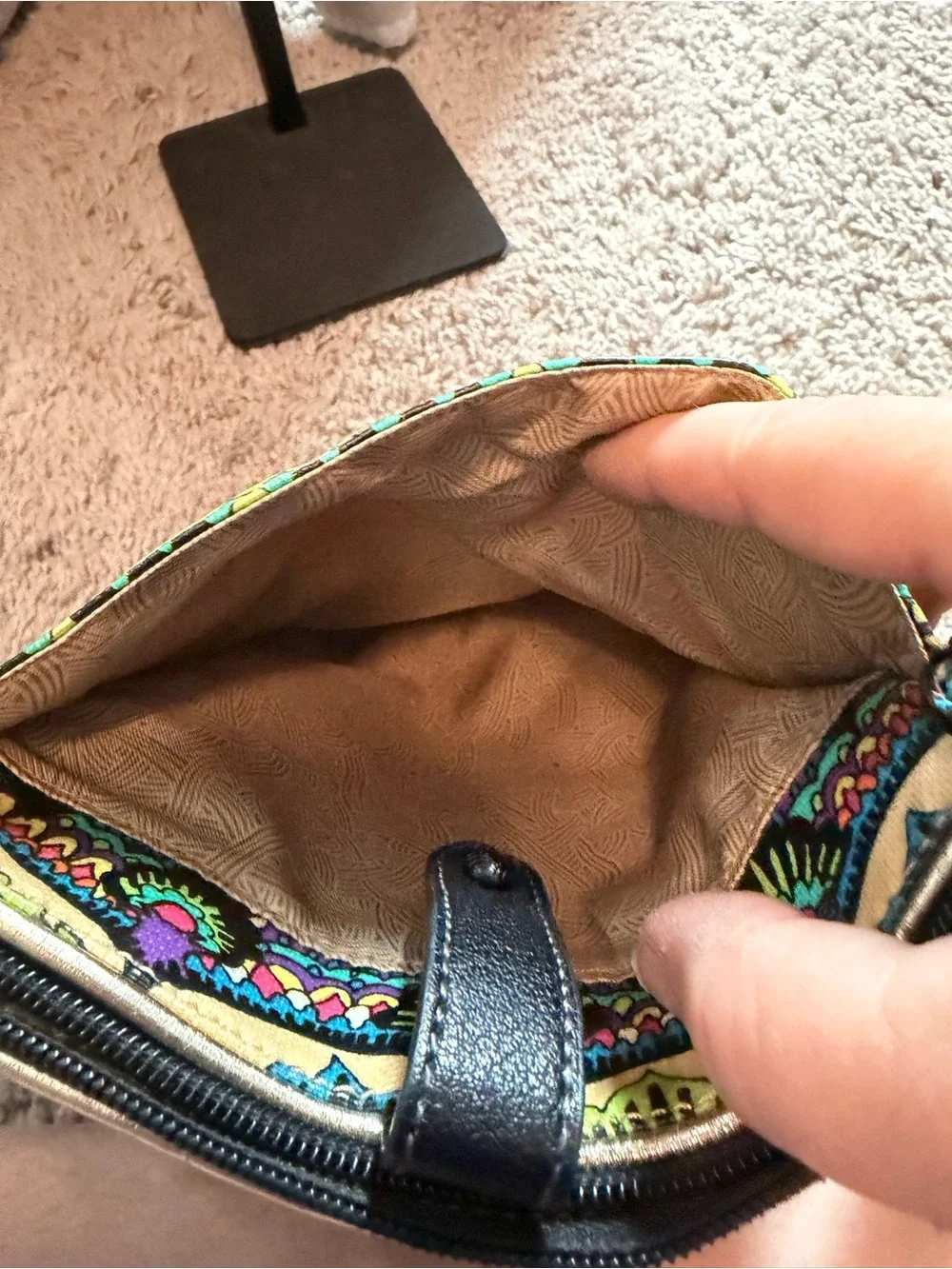Sakroots Artist Circle Crossbody • Multicolor Boho Print • Coated Canvas • Like